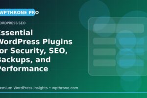 Essential WordPress Plugins for Security, SEO, Backups, and Performance