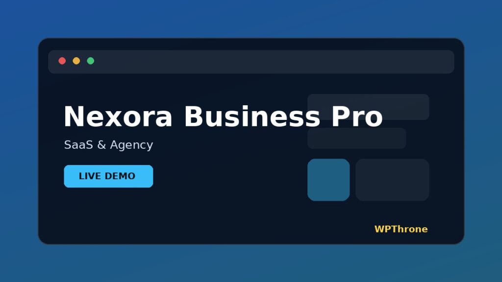 Nexora Business Pro WordPress Theme