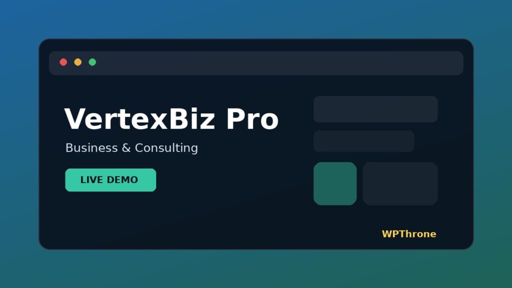 VertexBiz Pro WordPress Theme